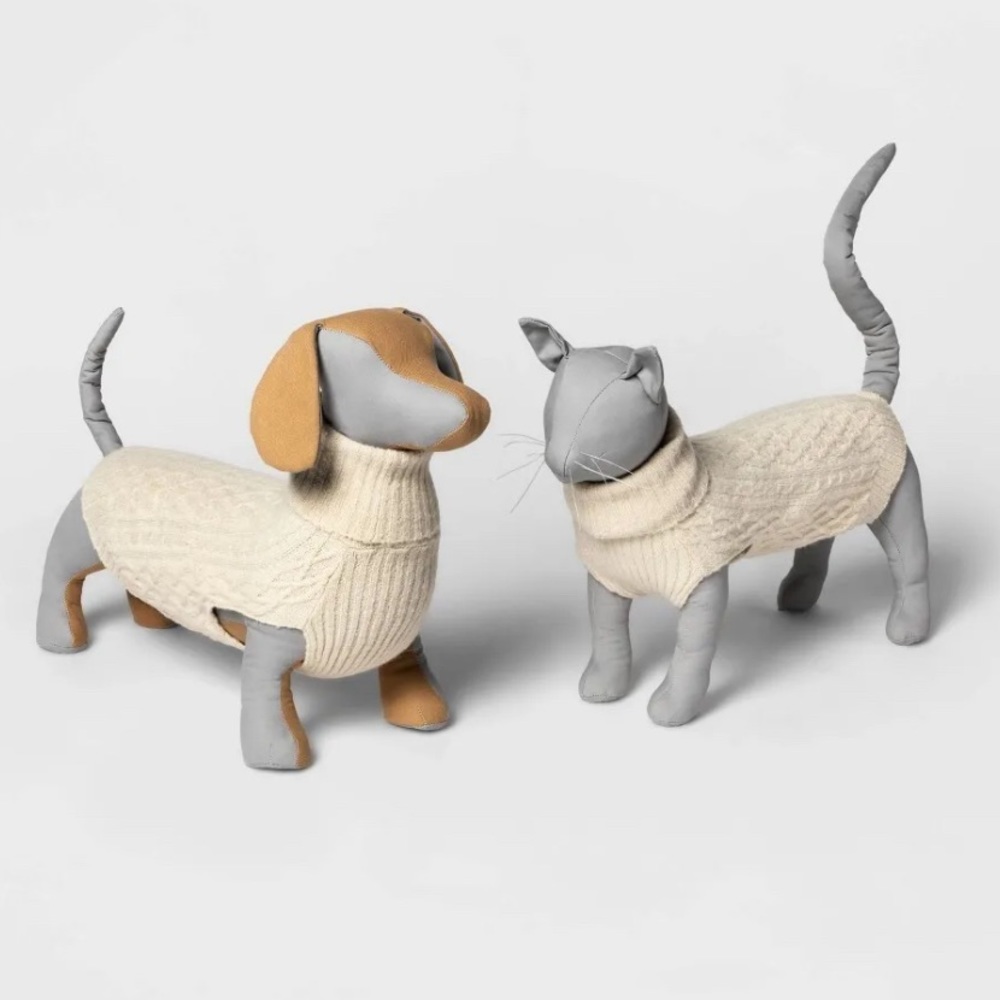 Boots & Barkley Cable Knit Turtleneck Cream Sweater